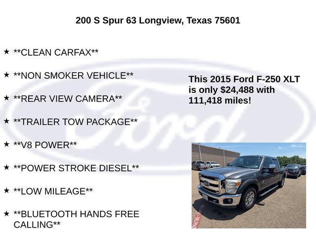 Used 2015 Ford F250 XLT w/ XLT Premium Package RWD image 15