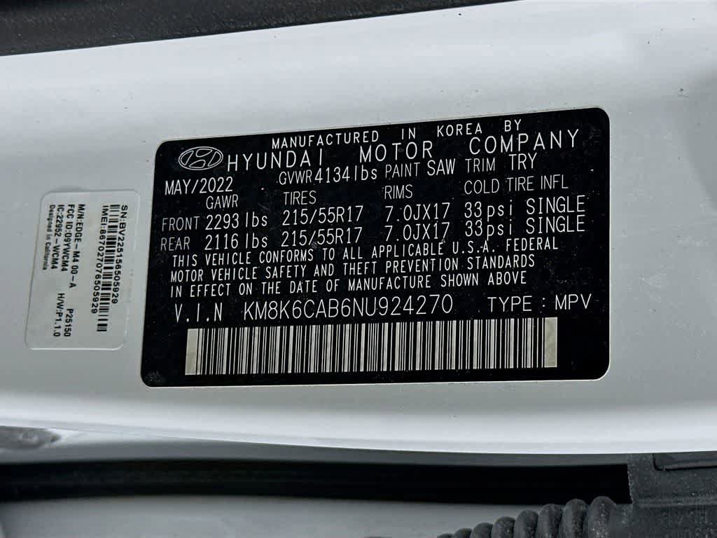 Used 2022 Hyundai Kona SEL w/ Cargo Package AWD/4WD image 22