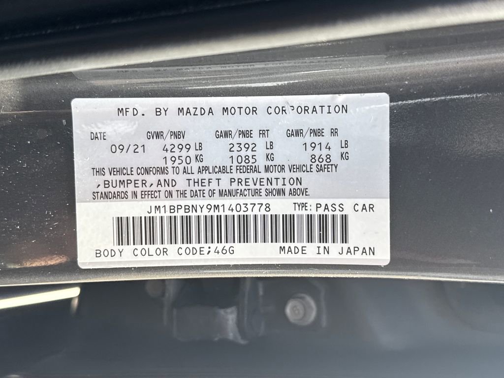 Used 2021 MAZDA MAZDA3 Hatchback w/Premium Plus Pkg image 20