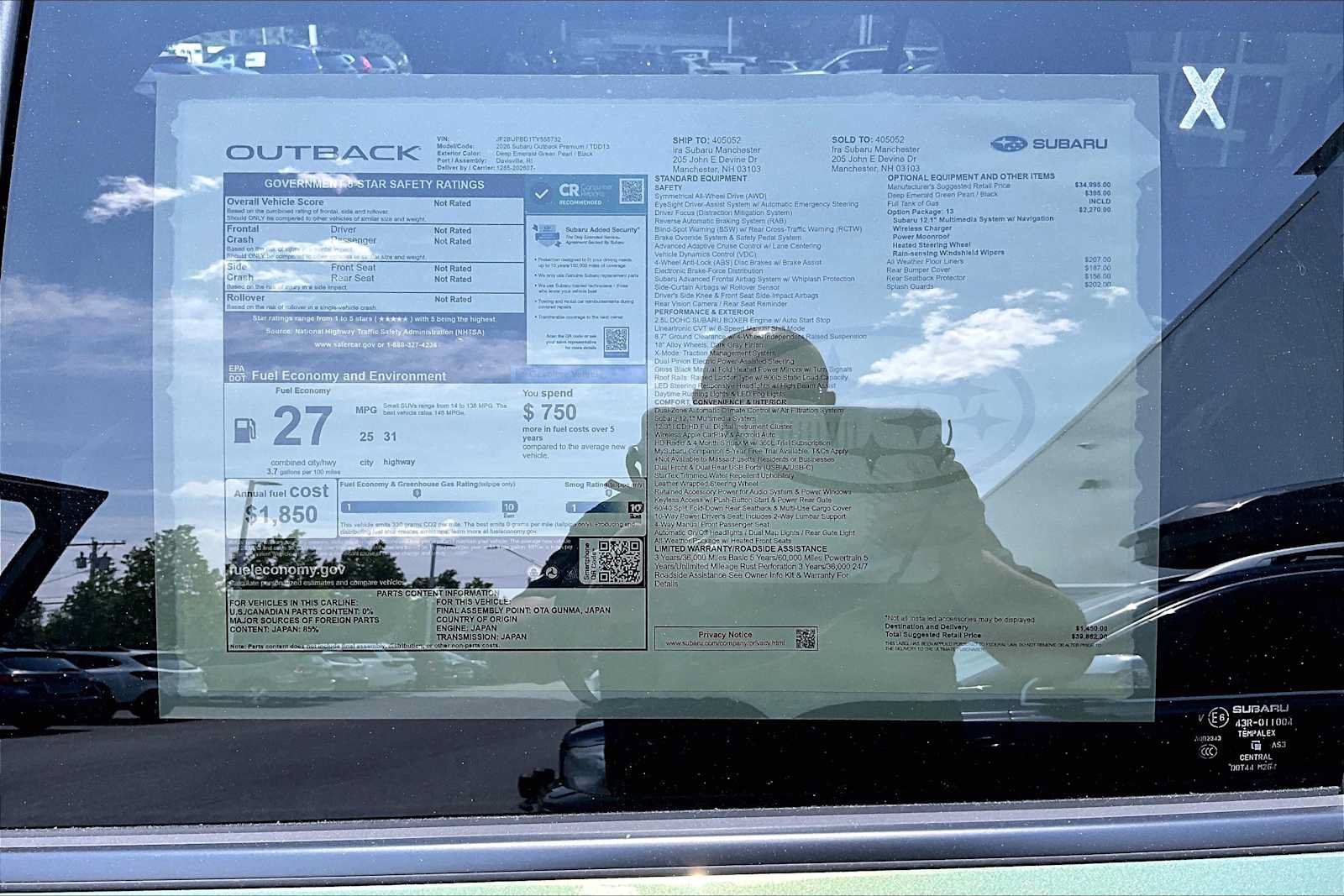 New 2026 Subaru Outback Premium AWD/4WD image 18