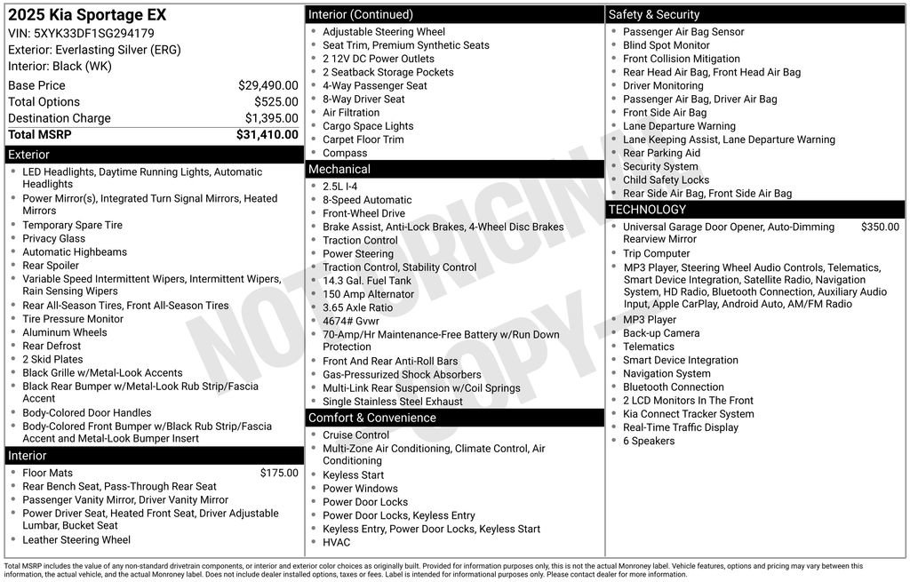 Used 2025 Kia Sportage EX FWD image 15