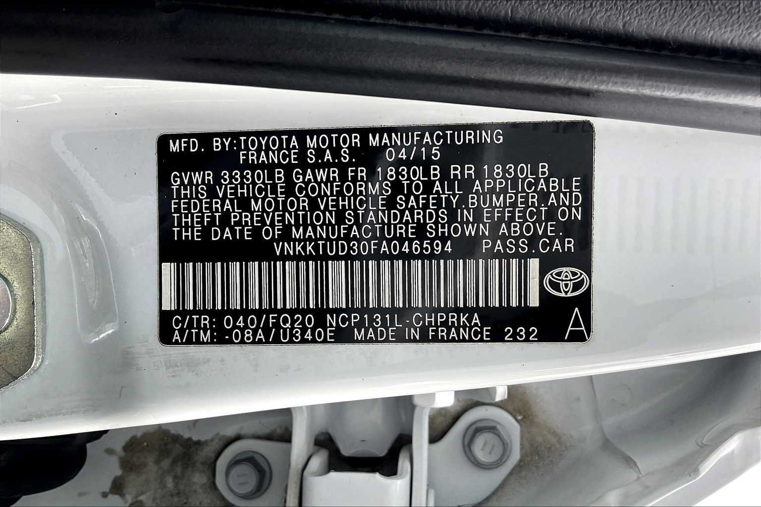 Used 2015 Toyota Yaris L FWD image 32