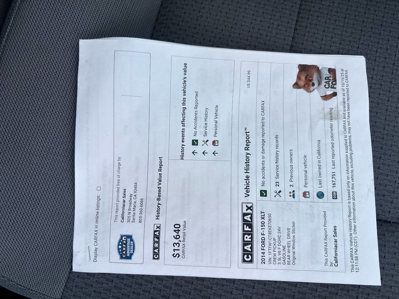 Used 2014 Ford F150 XLT w/ Equipment Group 302A Luxury image 14