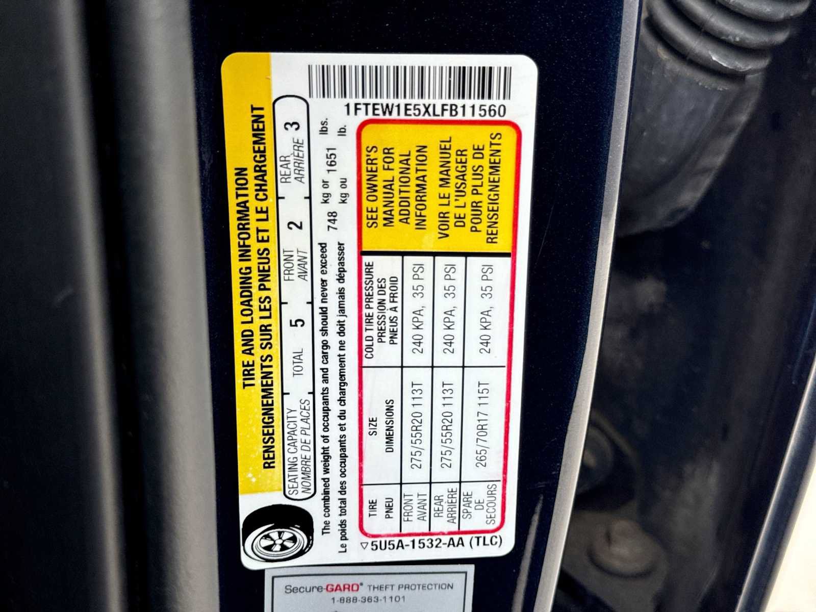 Used 2020 Ford F150 Lariat w/ Equipment Group 502A Luxury AWD/4WD image 35