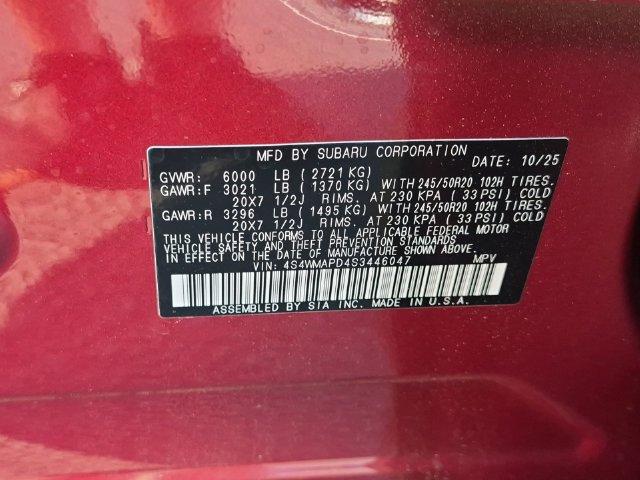Used 2025 Subaru Ascent Limited w/ Popular Package #1 AWD/4WD image 47