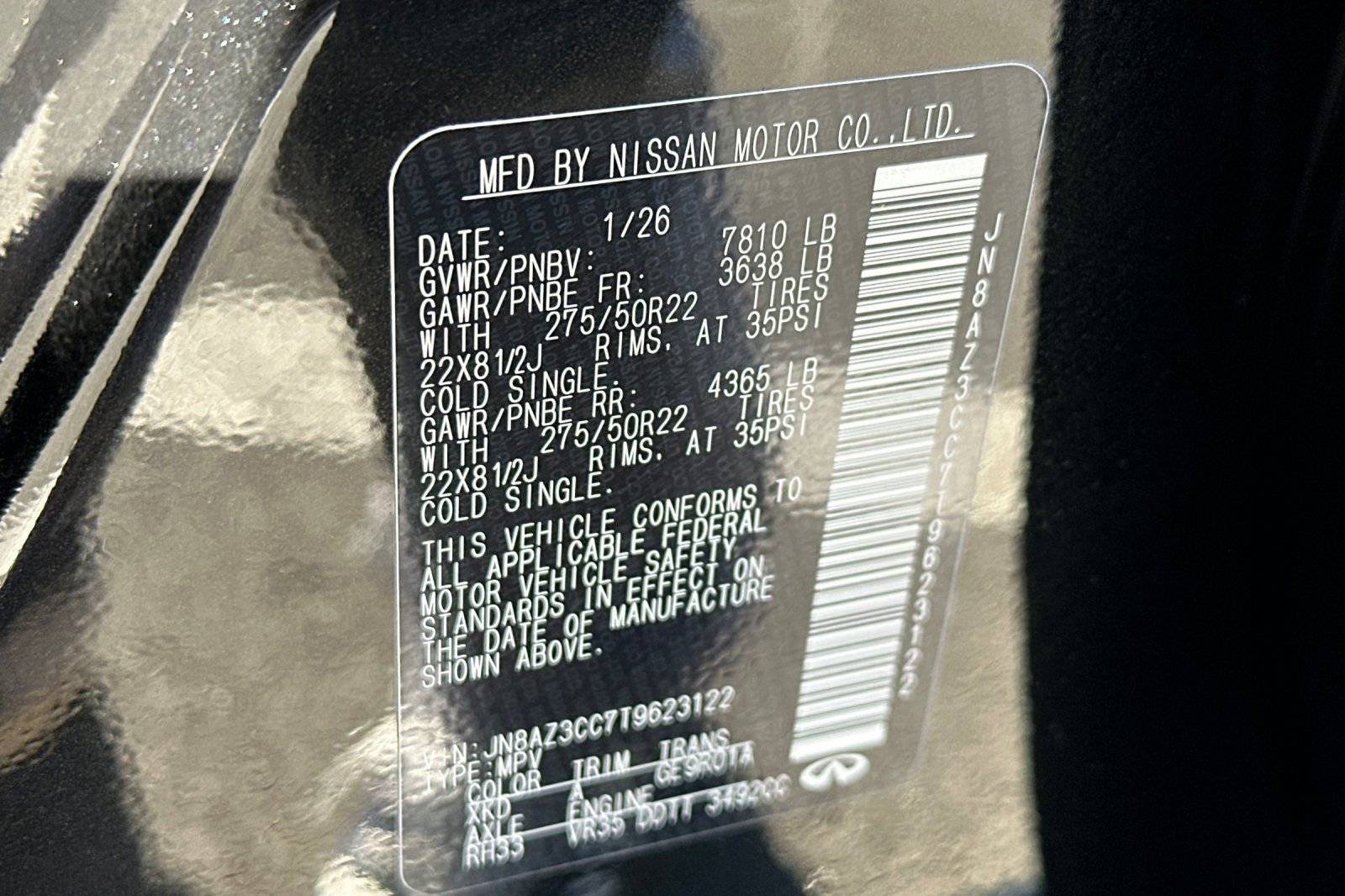 New 2026 INFINITI QX80 Autograph image 34