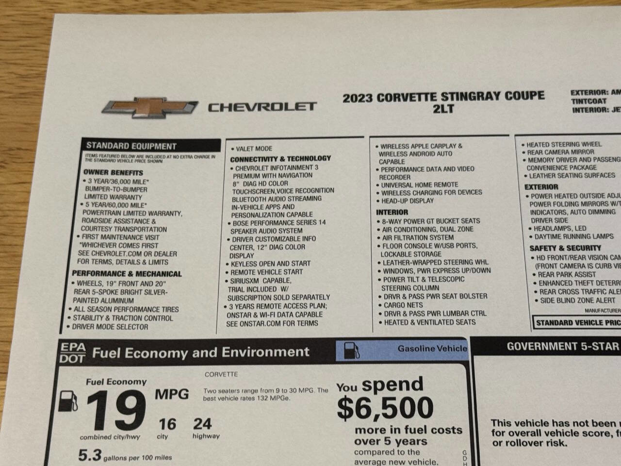 Used 2023 Chevrolet Corvette Stingray Preferred Cpe w/ Z51 Performance Package RWD image 42