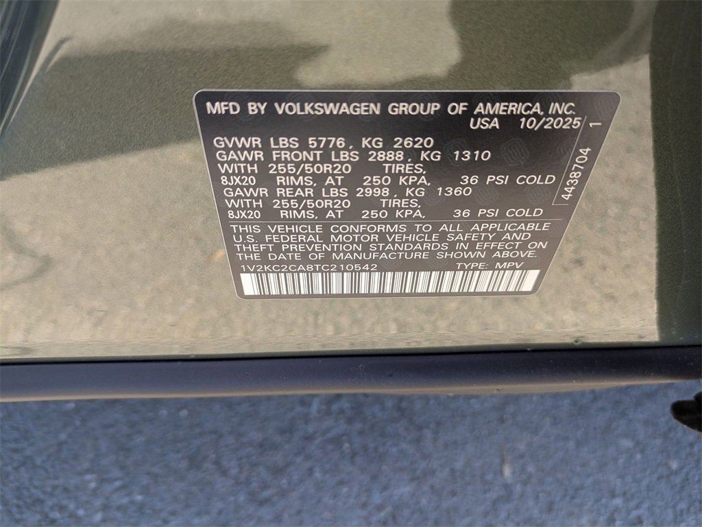 New 2026 Volkswagen Atlas Cross Sport SE image 38