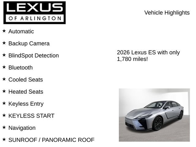 Certified 2026 Lexus ES 350e w/ Convenience Package FWD image 7