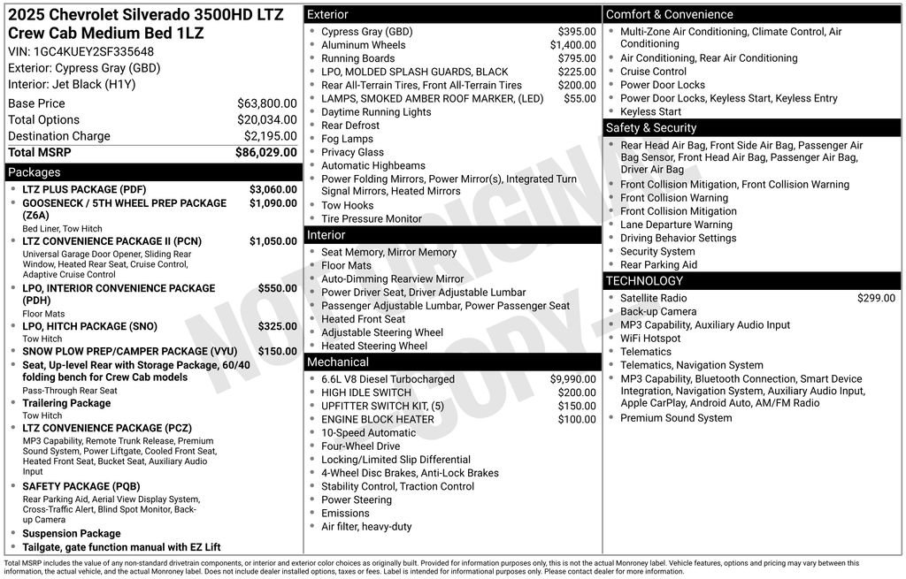 Used 2025 Chevrolet Silverado 3500 LTZ w/ LTZ Plus Package AWD/4WD image 27