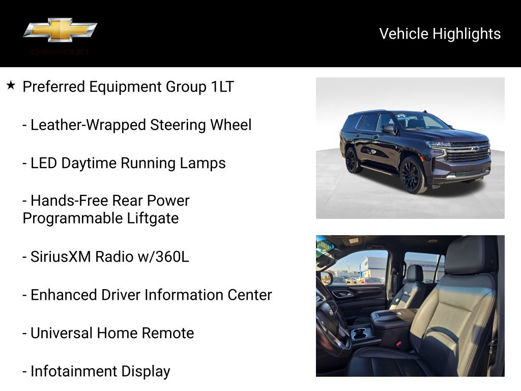 Used 2022 Chevrolet Tahoe LT w/ Luxury Package AWD/4WD image 22