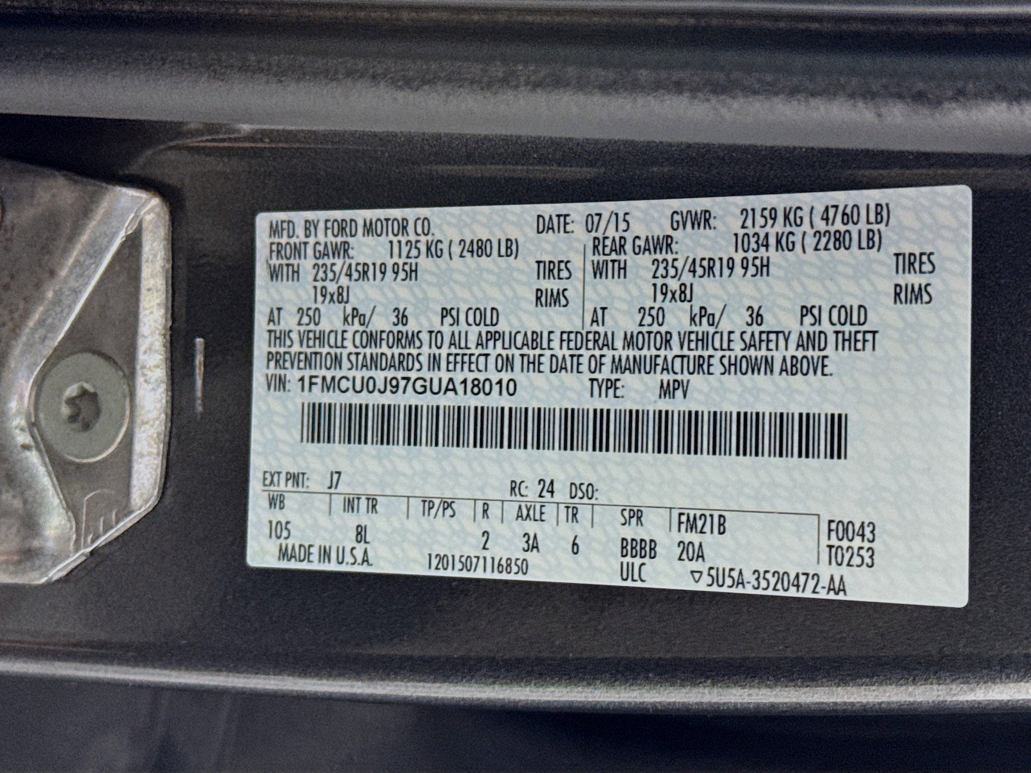 Used 2016 Ford Escape Titanium w/ Equipment Group 301A image 39