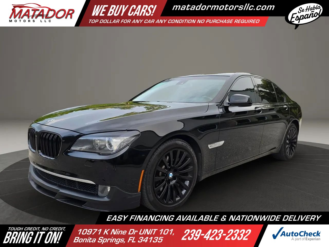 Used 2009 BMW 750i w/ Sport Pkg