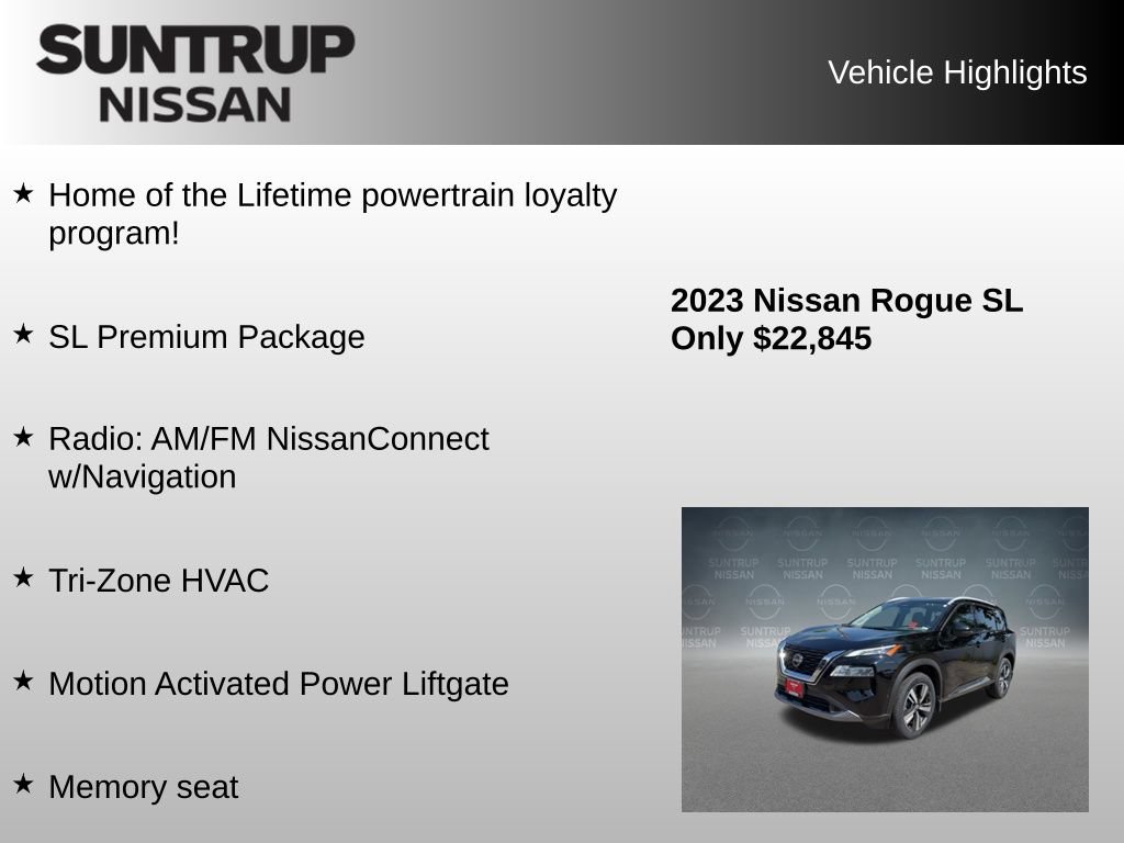 Used 2023 Nissan Rogue SL w/ SL Premium Package FWD image 8
