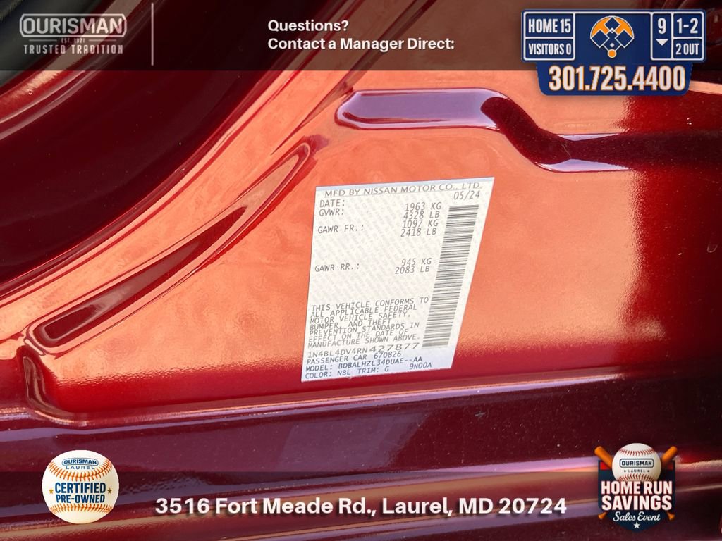 Used 2024 Nissan Altima 2.5 SV w/ SV Premium Package image 29