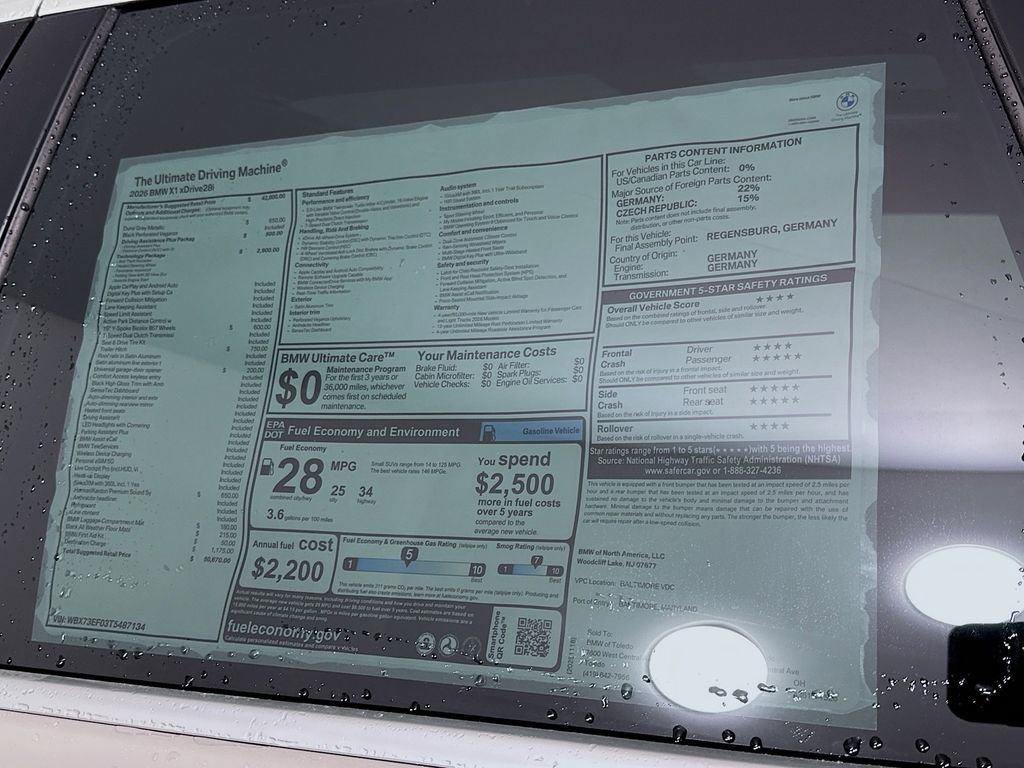 New 2026 BMW X1 xDrive28i w/ Technology Package image 12