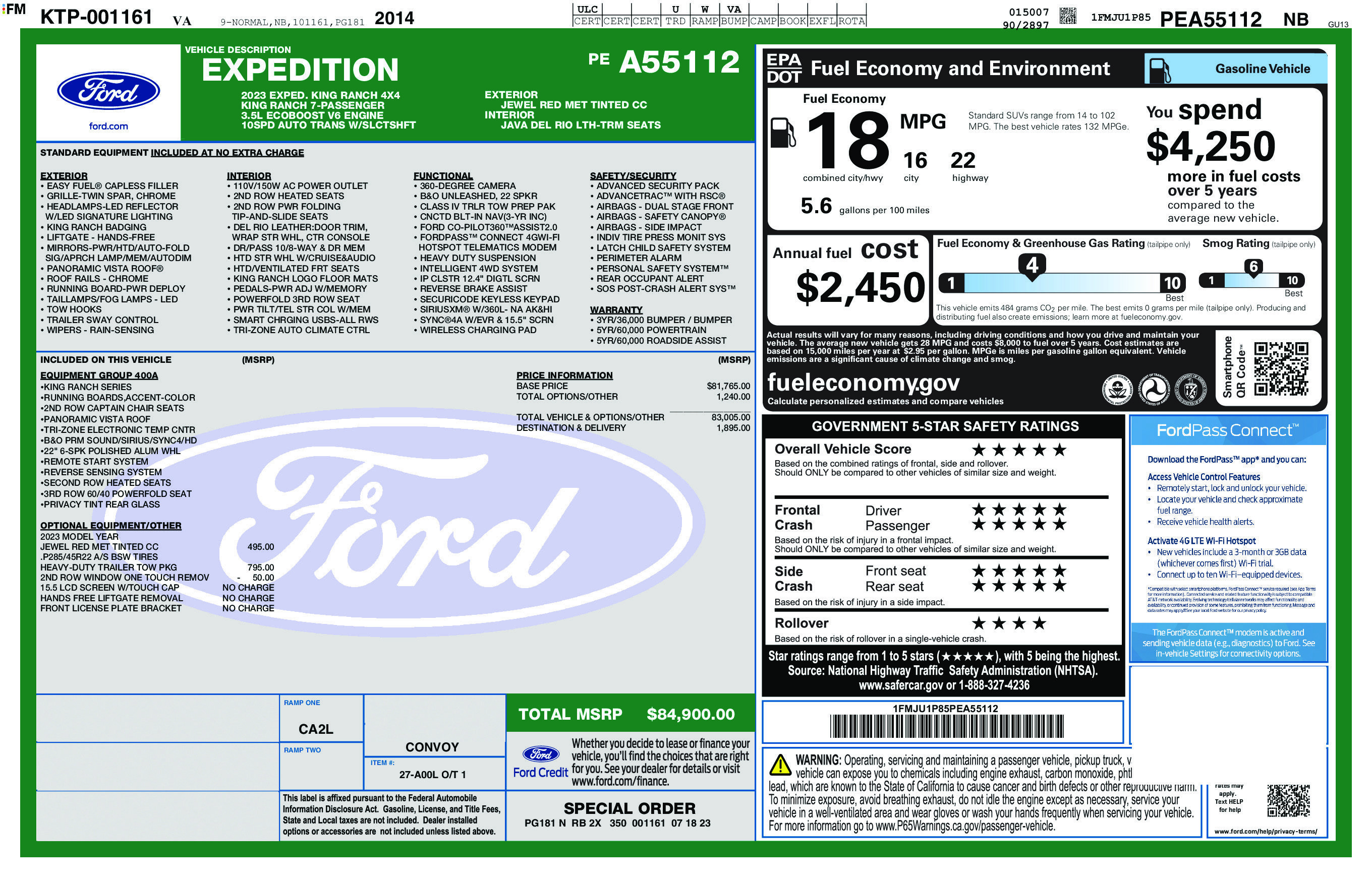 Used 2023 Ford Expedition King Ranch AWD/4WD image 2