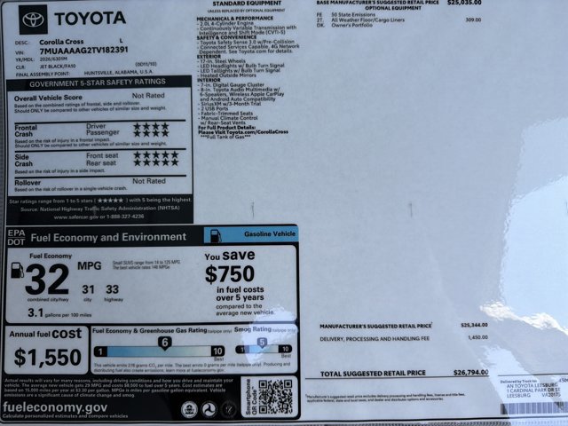 New 2026 Toyota Corolla Cross L image 24