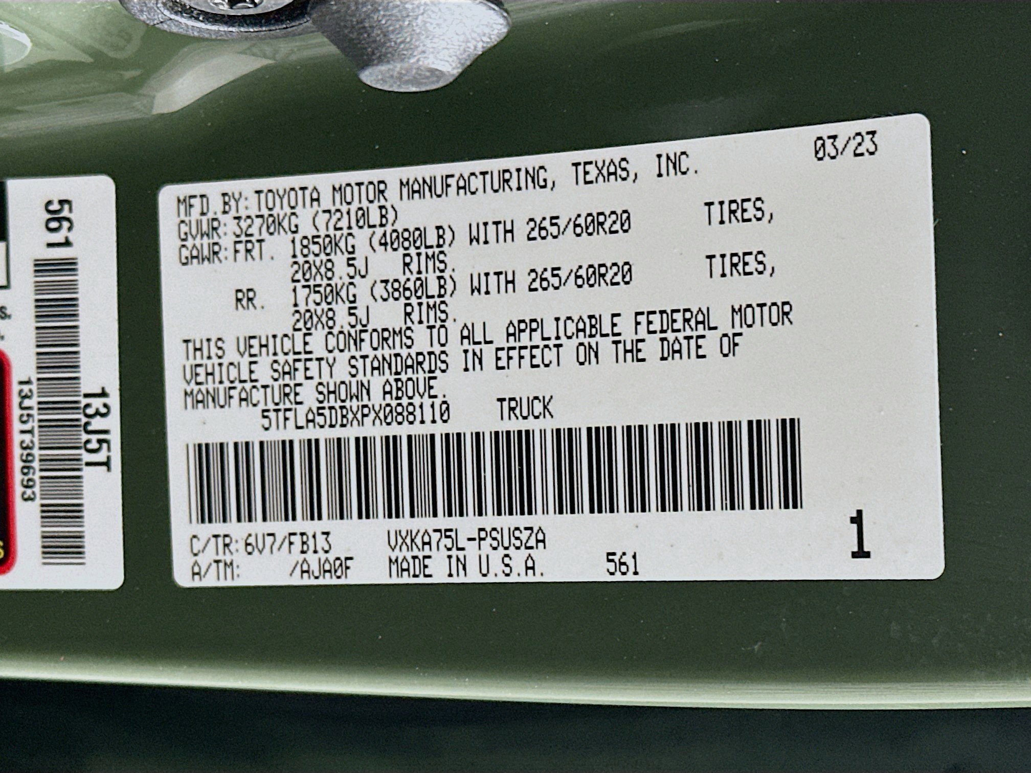 Used 2023 Toyota Tundra SR5 AWD/4WD image 12
