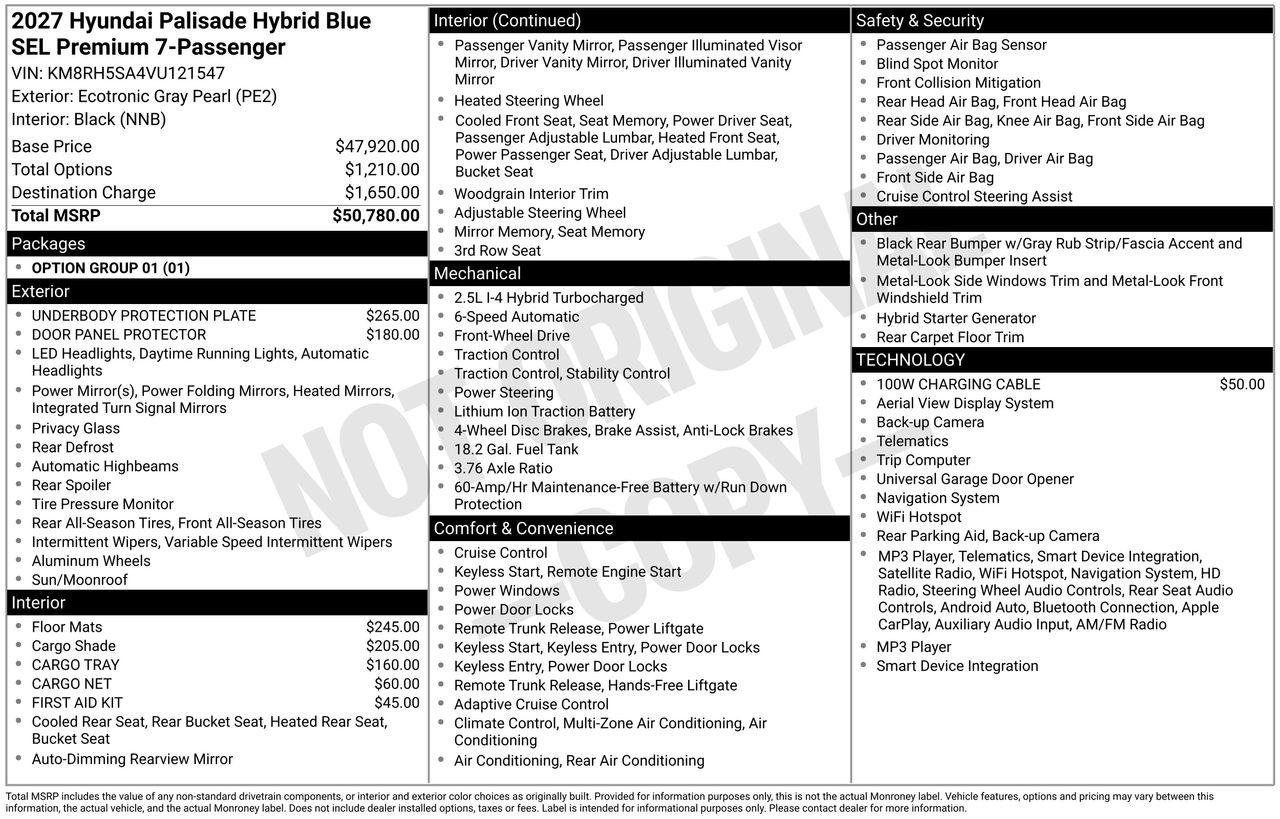 New 2027 Hyundai Palisade SEL Premium FWD image 34