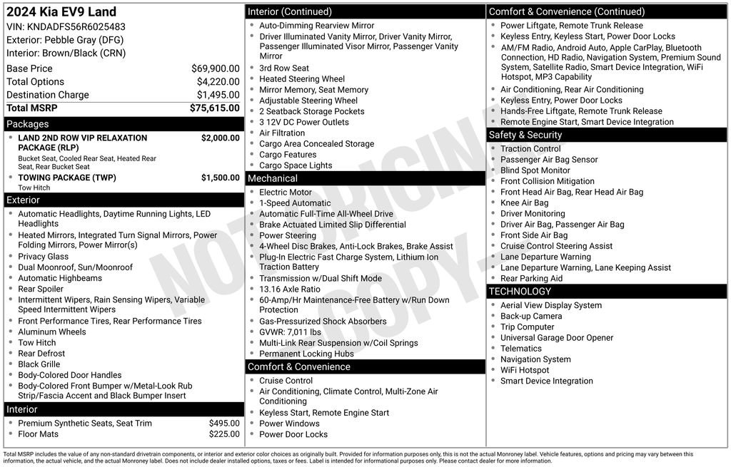Certified 2024 Kia EV9 Land image 7