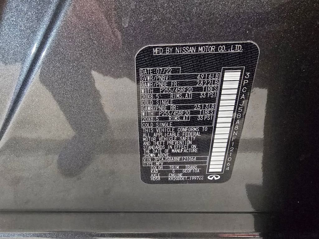 Used 2022 INFINITI QX50 Luxe w/ Appearance Package image 14