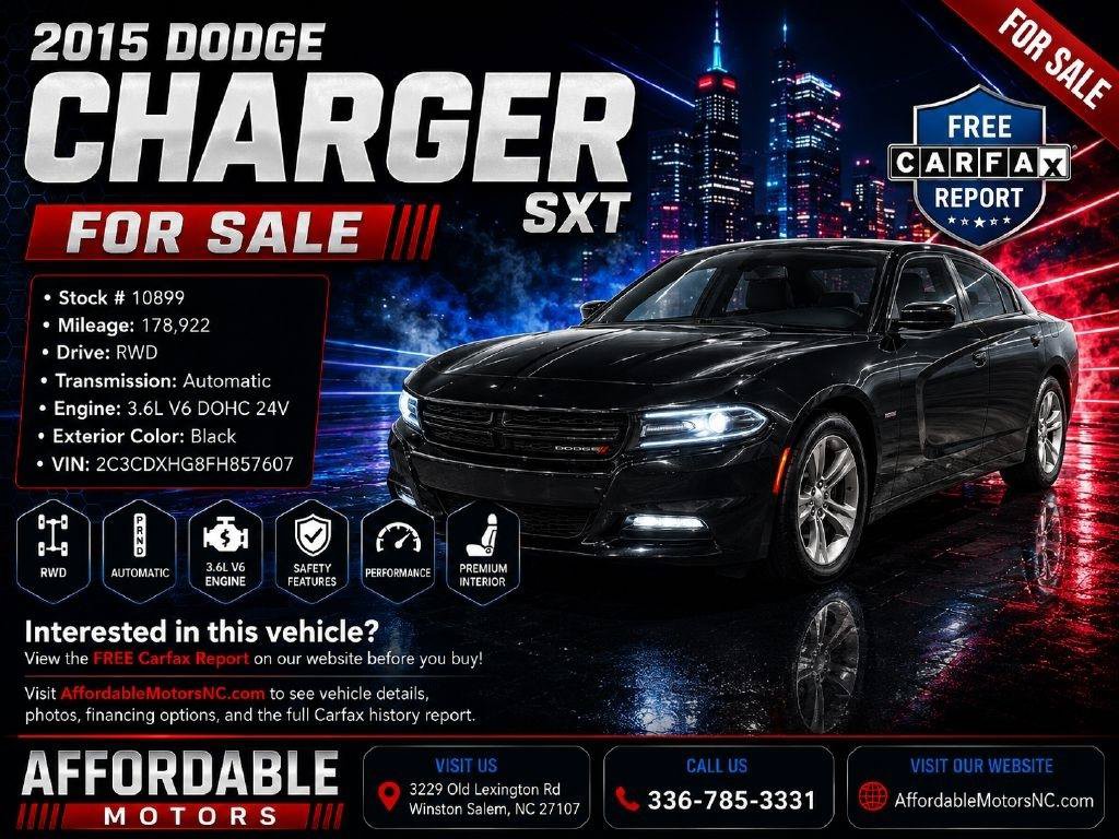 Used 2015 Dodge Charger SXT w/ Plus Group