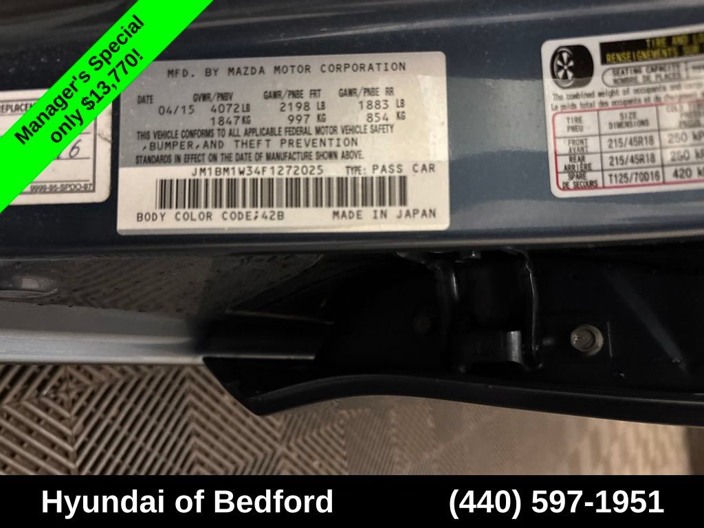 Used 2015 MAZDA MAZDA3 s Grand Touring w/ Technology Package FWD image 10
