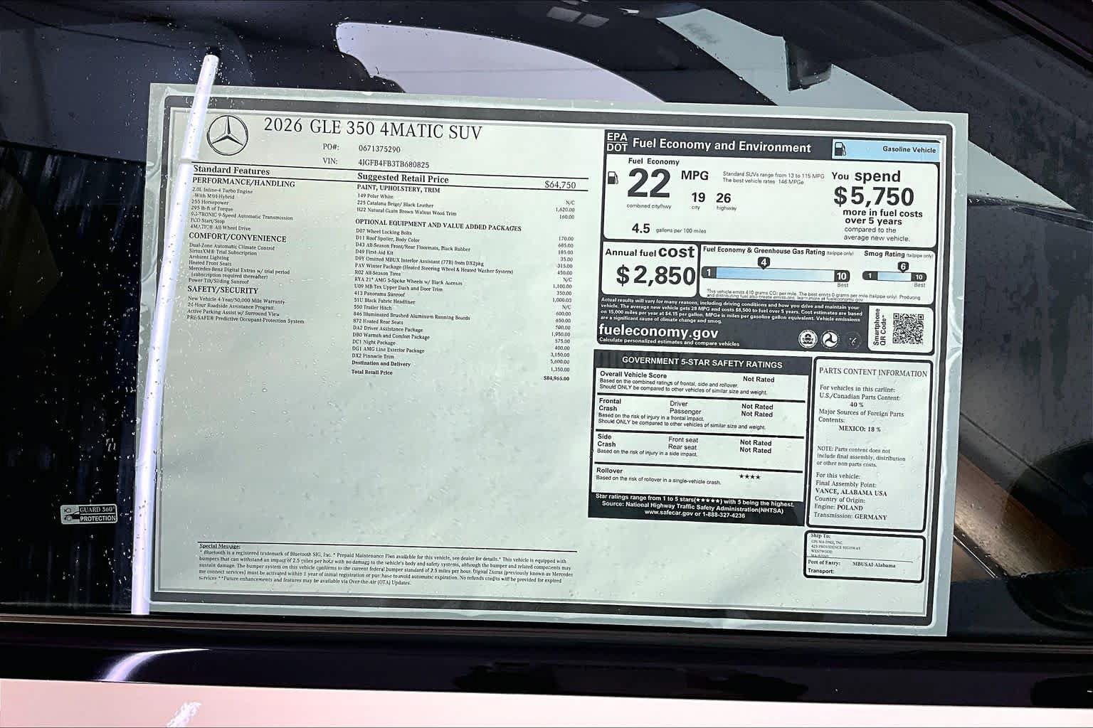 New 2026 Mercedes-Benz GLE 350 4MATIC image 18