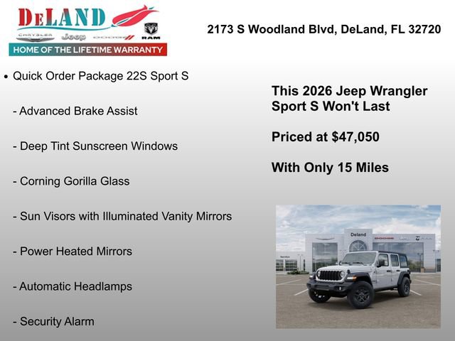 New 2026 Jeep Wrangler Sport S AWD/4WD image 7