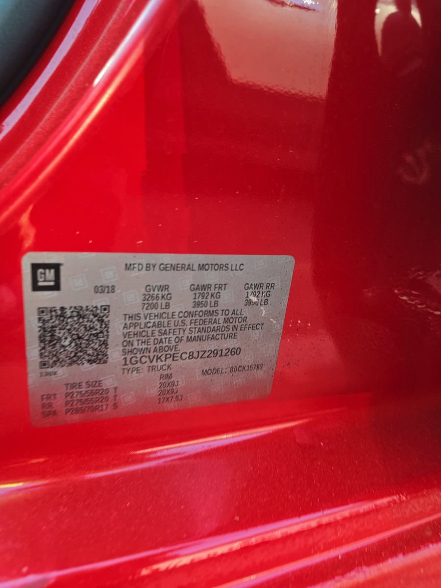 Used 2018 Chevrolet Silverado 1500 Custom w/ Custom Value Package AWD/4WD image 15