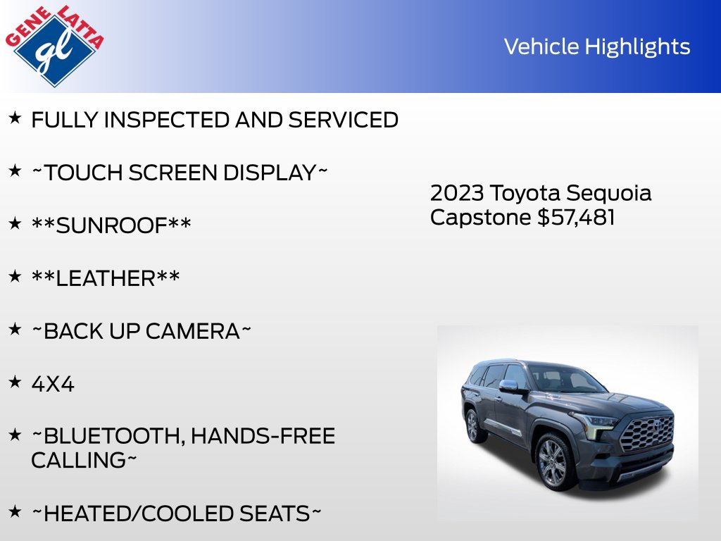 Used 2023 Toyota Sequoia Capstone AWD/4WD image 33