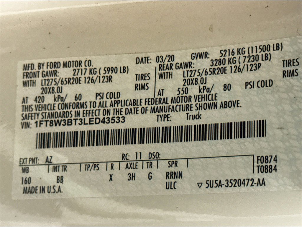 Used 2020 Ford F350 Platinum w/ FX4 Off-Road Package image 40