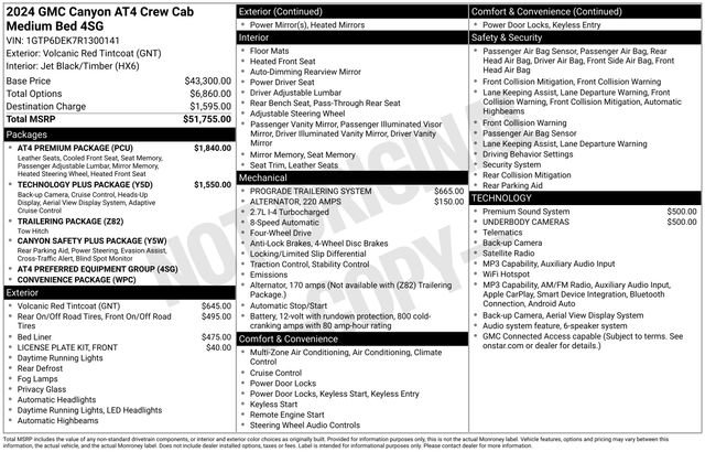 Certified 2024 GMC Canyon AT4 w/ AT4 Premium Package AWD/4WD image 6