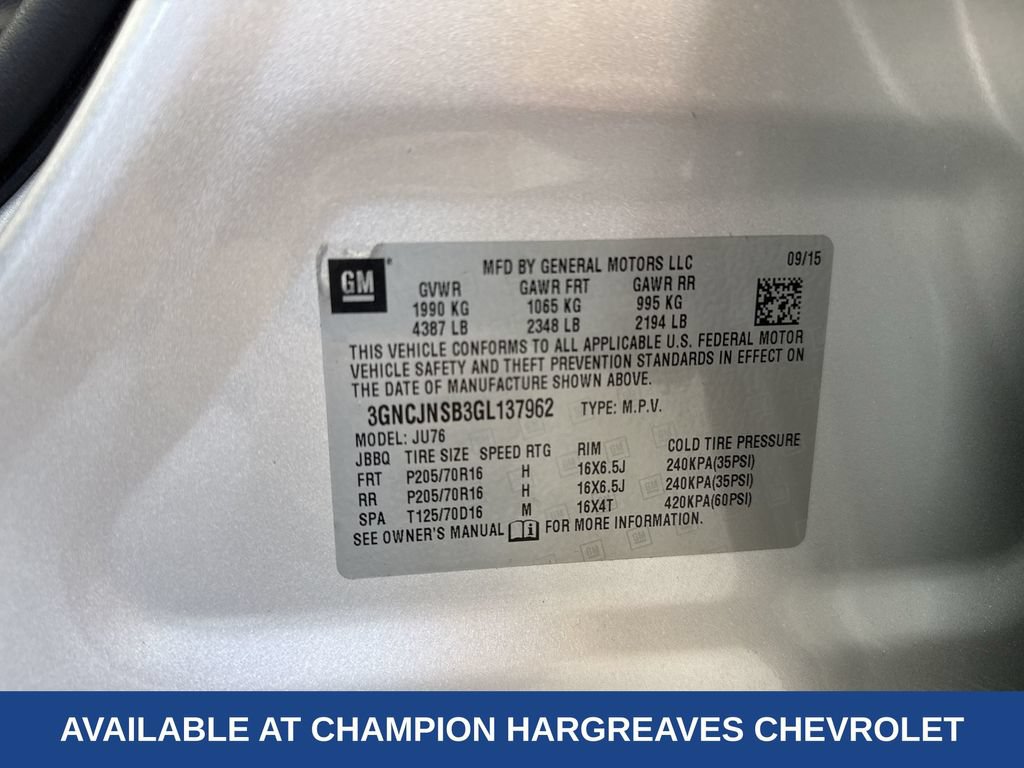 Certified 2016 Chevrolet Trax LS AWD/4WD image 43