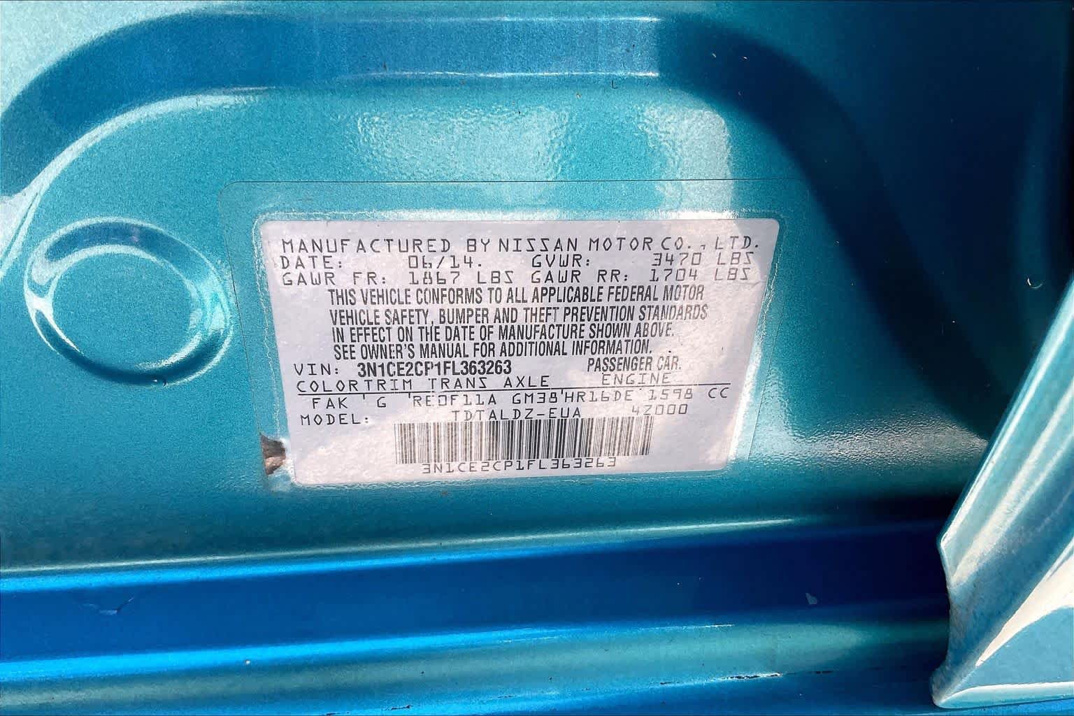 Used 2015 Nissan Versa Note SV FWD image 32