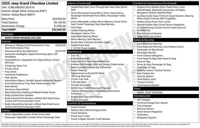 New 2025 Jeep Grand Cherokee Limited image 32