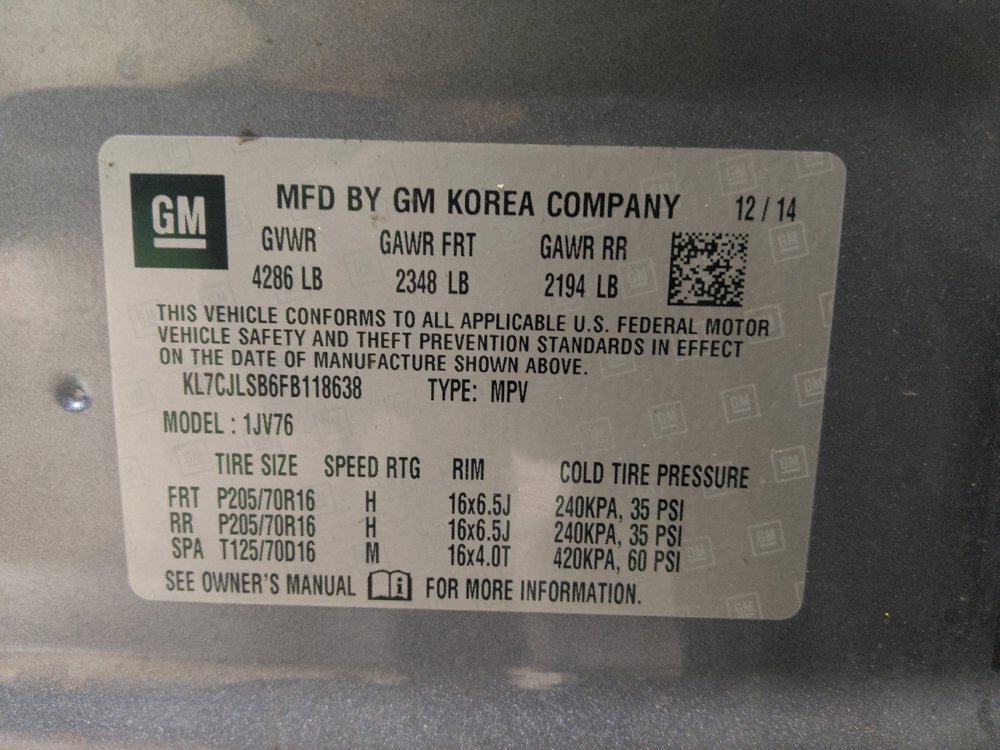 Used 2015 Chevrolet Trax LT FWD image 33