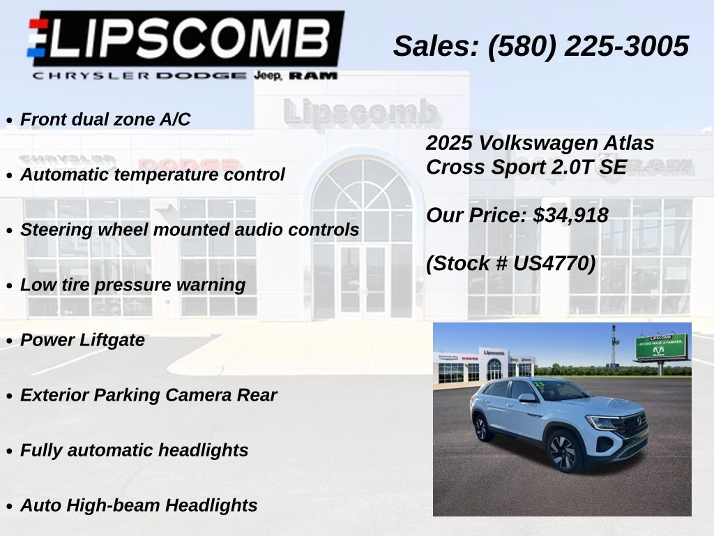 Used 2025 Volkswagen Atlas Cross Sport SE image 10
