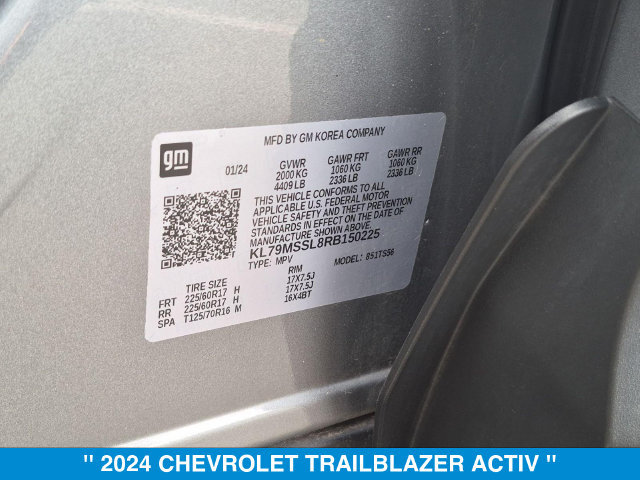 Used 2024 Chevrolet TrailBlazer ACTIV w/ Convenience Package AWD/4WD image 32