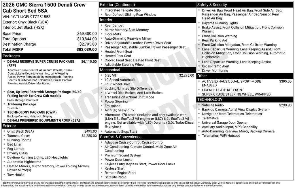 New 2026 GMC Sierra 1500 Denali AWD/4WD image 50