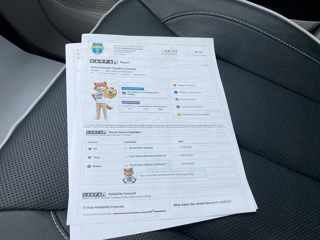 Used 2023 Chrysler Pacifica Limited w/ Trailer Tow Group image 45