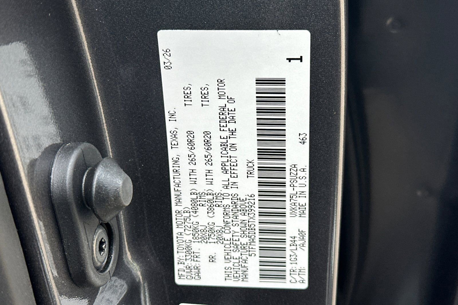 New 2026 Toyota Tundra 1794 Edition AWD/4WD image 33