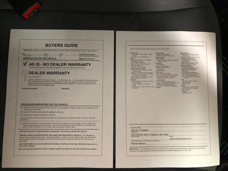 Used 2017 RAM 1500 Tradesman w/ Popular Equipment Group image 29