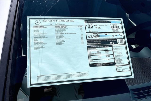 New 2026 Mercedes-Benz CLE 450 4MATIC Cabriolet image 17