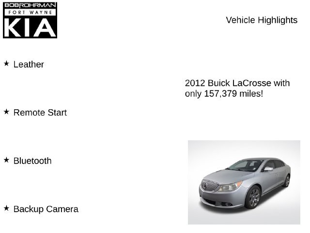 Used 2012 Buick LaCrosse Premium w/ Entertainment Package FWD image 8