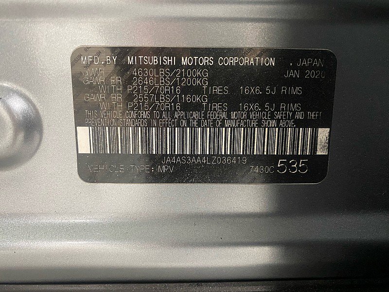 Used 2020 Mitsubishi Eclipse Cross ES image 10