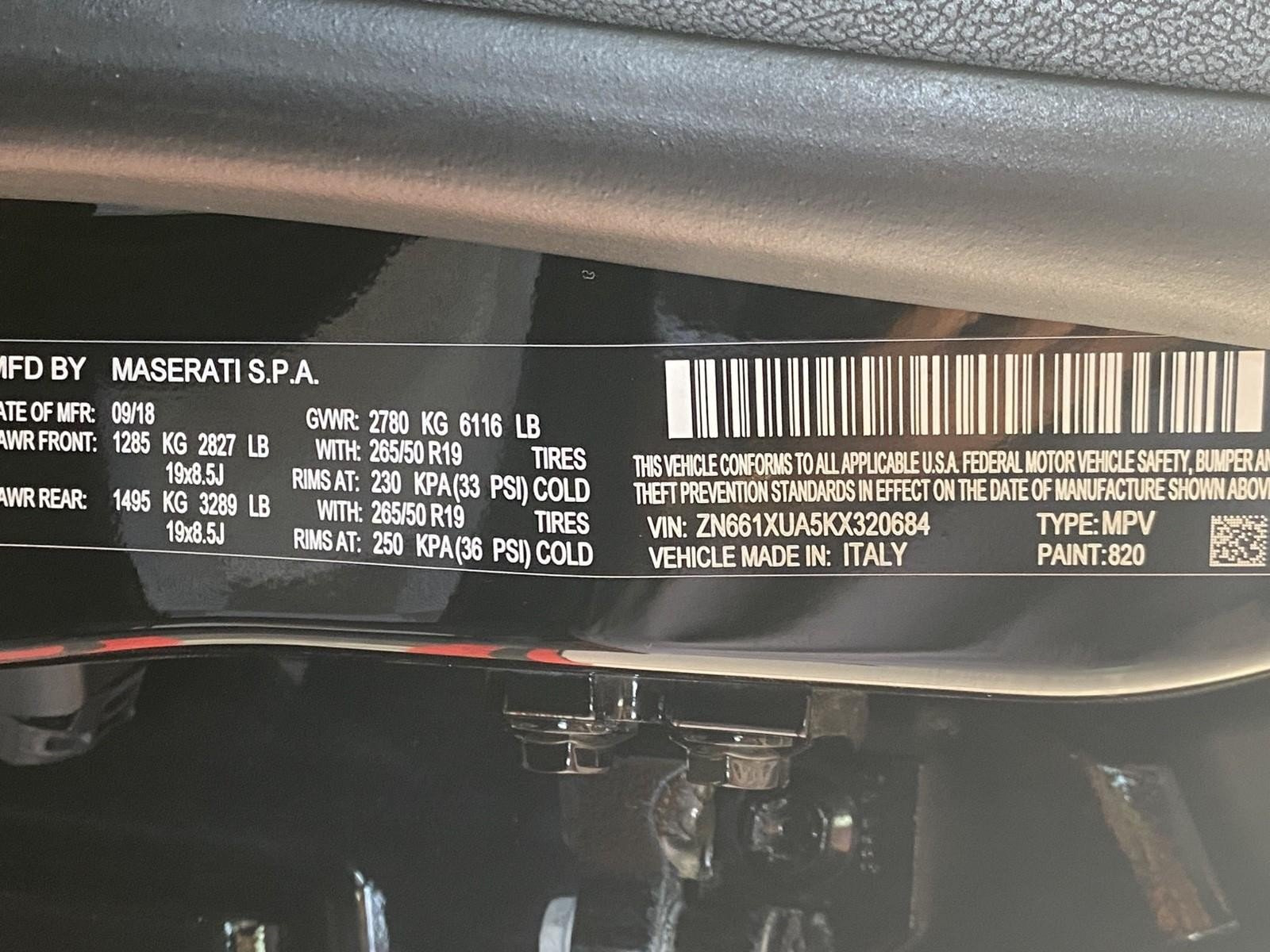 Used 2019 Maserati Levante AWD/4WD image 30
