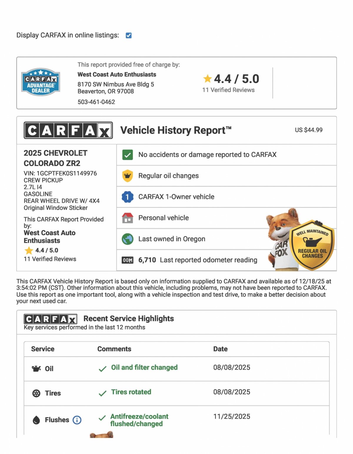 Used 2025 Chevrolet Colorado ZR2 w/ ZR2 Bison Edition image 3