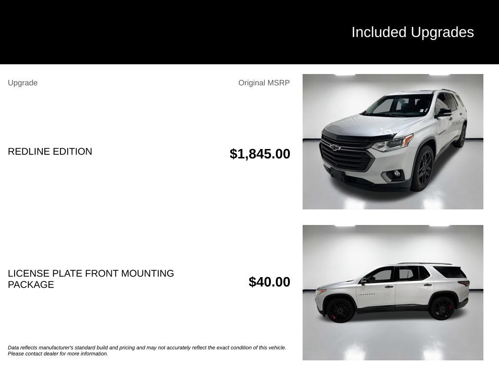 Used 2020 Chevrolet Traverse Premier w/ Redline Edition AWD/4WD image 7